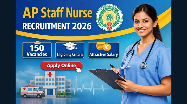 AP Staff Nurse Recruitment 2026 150 Vacancies Notification Apply Online