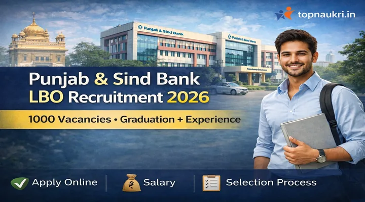 Punjab & Sind Bank LBO Recruitment 2026 1000 Vacancies Apply Online Graduation Experience