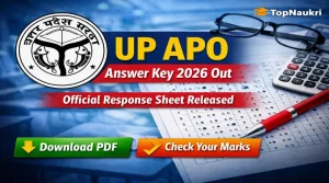 UP APO Answer Key 2026 Out official response sheet download PDF
