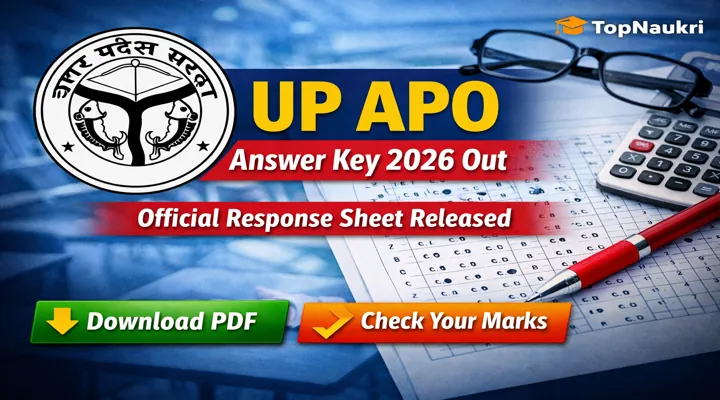UP APO Answer Key 2026 Out official response sheet download PDF