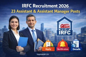 IRFC Recruitment 2026 23 Assistant and Assistant Manager posts notification